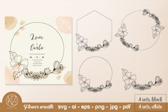 4 Hand Drawn Wedding Ornament Elements for Your Designs