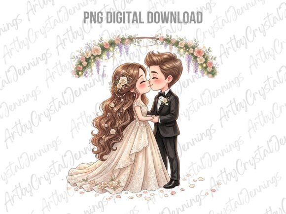 Bring Your Wedding Projects to Life with a Cute Chibi Couple Design
