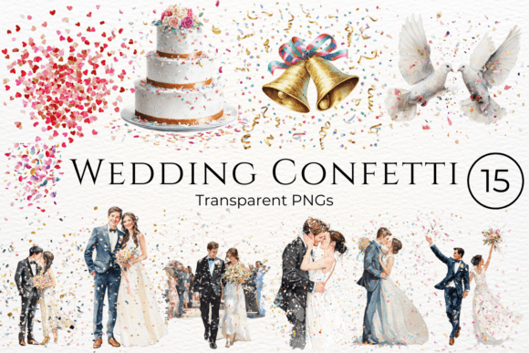 Confetti & Color: A Watercolor Clipart Bundle for Joyful Design