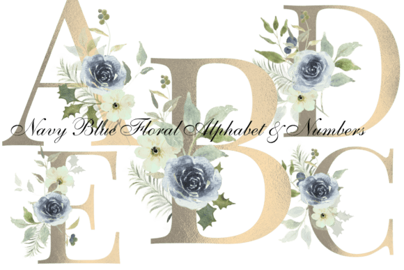 Dusty Blue Wedding Monogram Letters: Design with Elegance