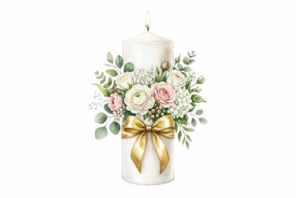 Enchanting Wedding Candle with Flower Decoration: A Designer's Guide