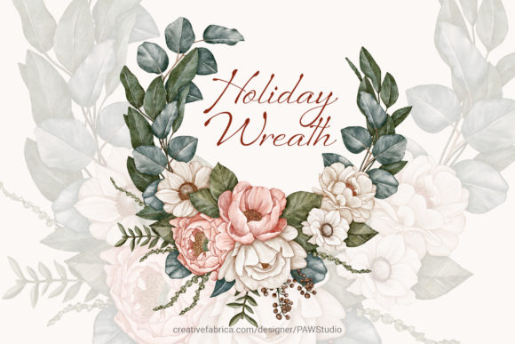 Floral Wedding Wreath Flowers Frame: Your Design Asset