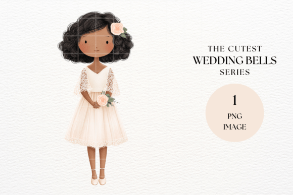 Flower Girl Watercolor Clipart: Wedding & Event Magic