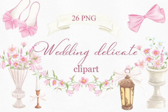 Romantic Watercolor Florals for Wedding Invitations