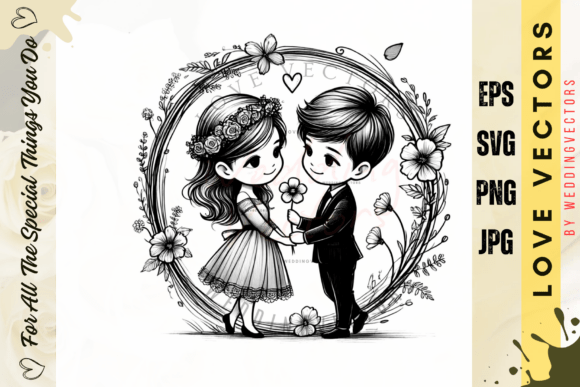Wedding Couple and Love Vectors - C3118: A Designer's Guide