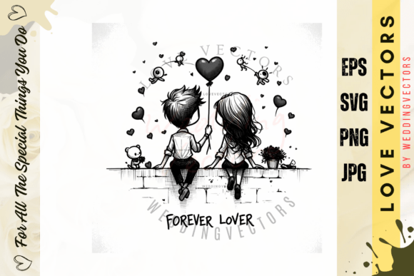 Wedding Couple and Love Vectors - C4960: Timeless Romance