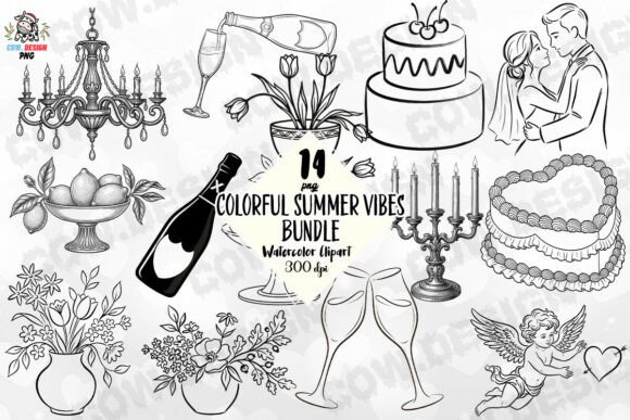 Whimsical Touches: Using Wedding Doodle PNGs in Your Designs